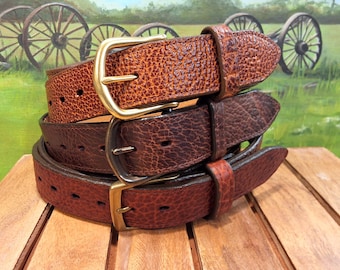 Yellowstone Bison Leather Belt