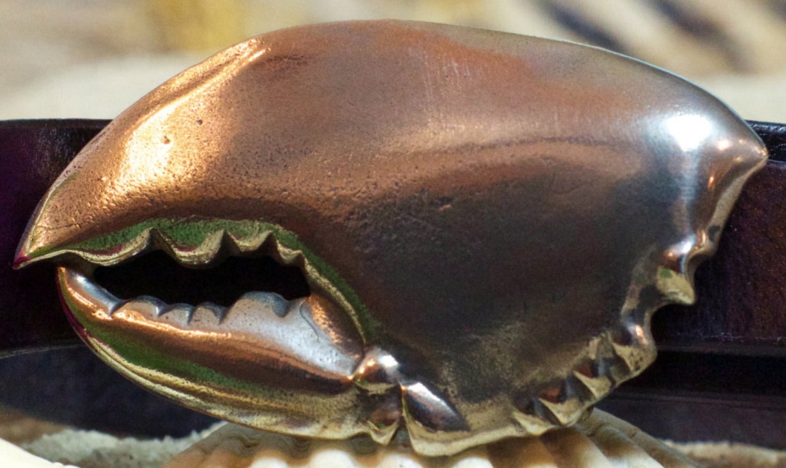 Lobster Pincher Claw Leather Belt Etsy