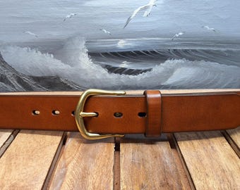 Artisan Handcrafted Antique Hand Dye Leather Belt