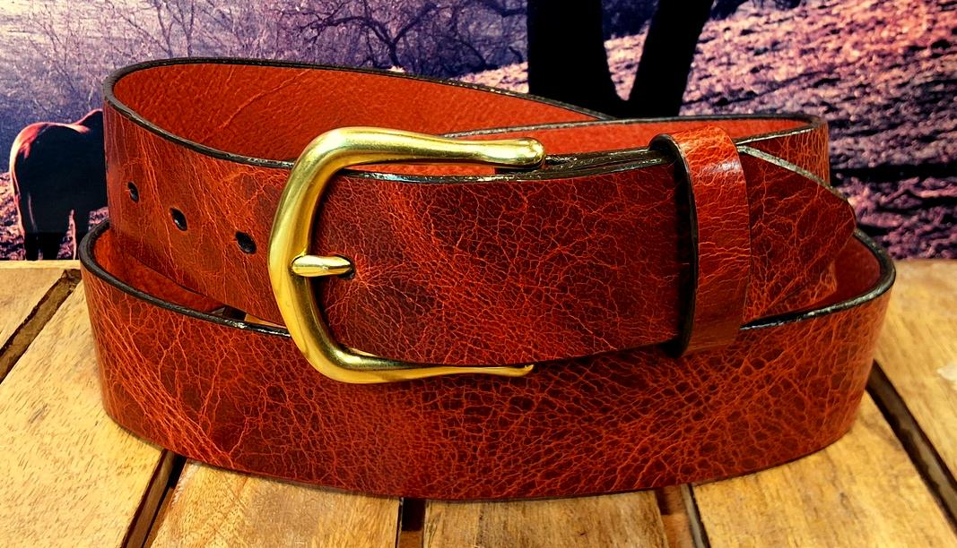 職人の手作業による水牛のヴィンテージ艶出しレザーベルト - Etsy 日本