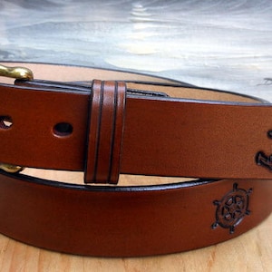 Sea Captain Leather Sailing Belt