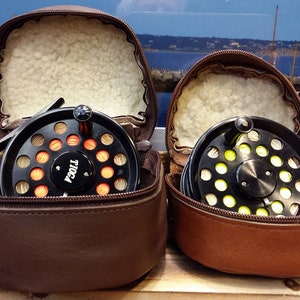 Leather Fly Reel Case