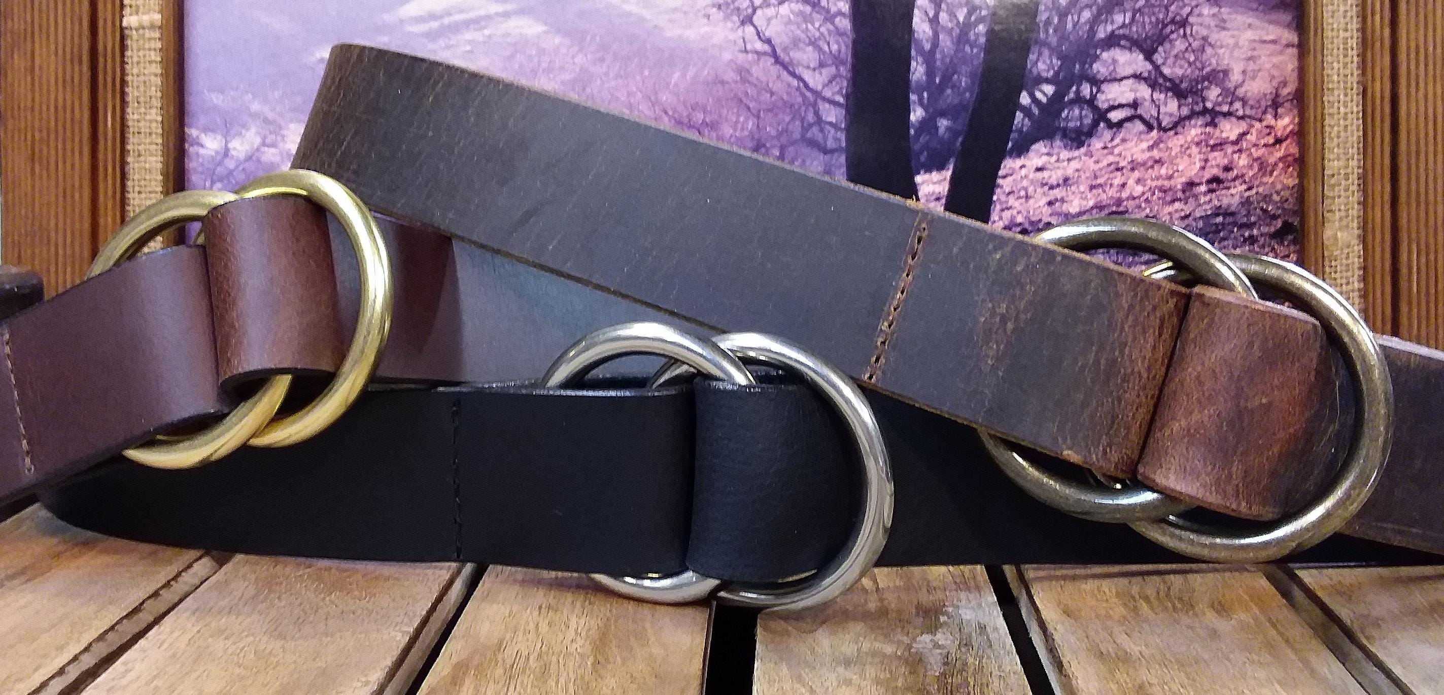 RRL O RING BELT LEATHER BLACK 32 ダブルリング RRL O RING BELT LEATHER BLACK 32 ダブルリング