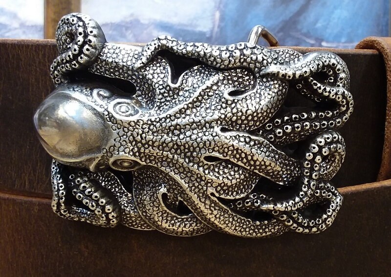 Sea Kraken Octopus Belt Buckle