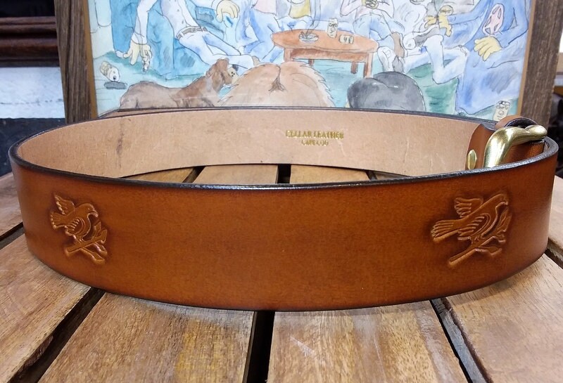 World Peace Dove Leather Belt - Etsy