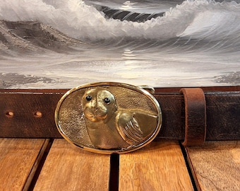 Artisan Handcrafted Harbor Seal Leather Belt