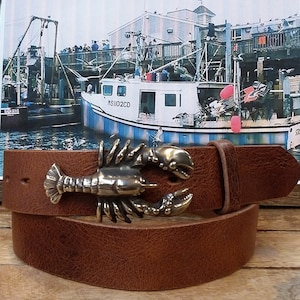 Maine Lobster Leather Belt