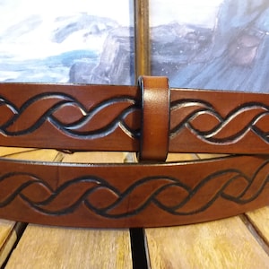 Rope Embossed Leather Belt