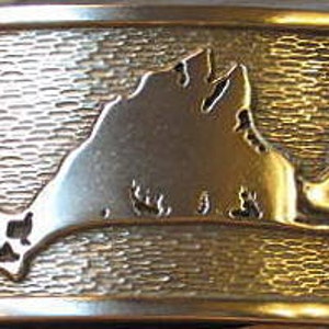 Martha's Vineyard Island Map Buckle image 1