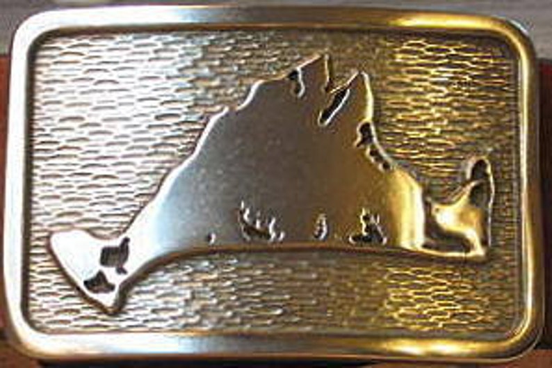 Martha's Vineyard Island Map Buckle image 1