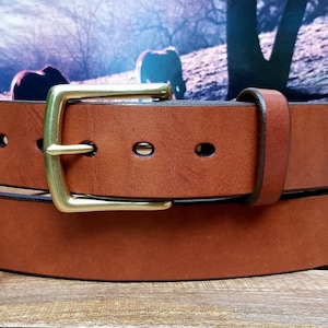 Oak Bark Bridle Leather Belt