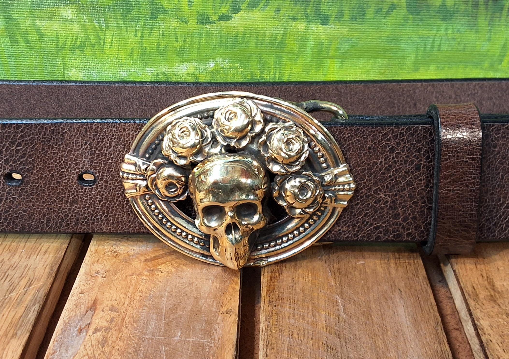 Skull Rose Belt - Etsy display picture 3