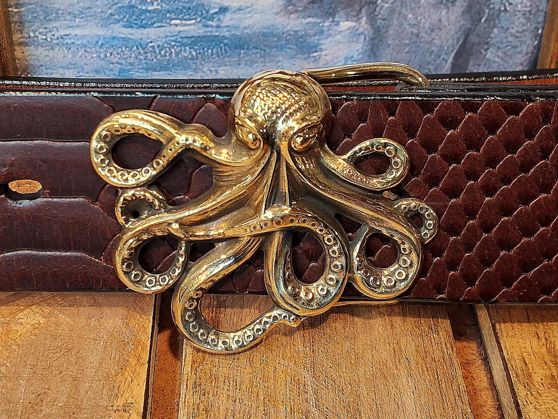 Artisan Handcrafted Octopus Belt Buckle - Etsy