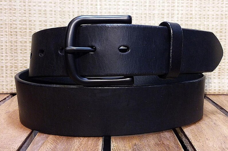 Artisan Handcrafted French Connection Hand Dye Leather Belt image 4