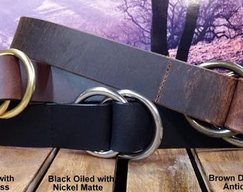 RRL O RING BELT LEATHER BLACK 32 ダブルリング RRL O RING BELT LEATHER BLACK 32 ダブルリング