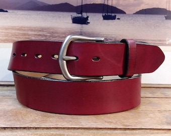 Artisan Handcrafted Spanish Splenda Bridle Hand Dye Leather Belt