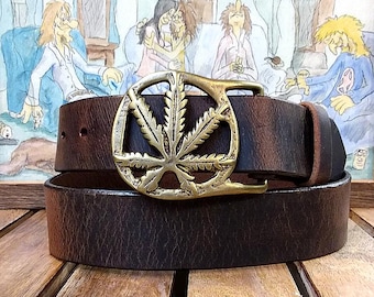 Leren riem voor cannabiscultuur