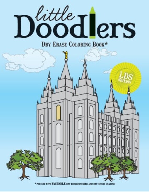 Download Items similar to Little Doodlers Dry Erase Coloring Book - LDS Edition on Etsy