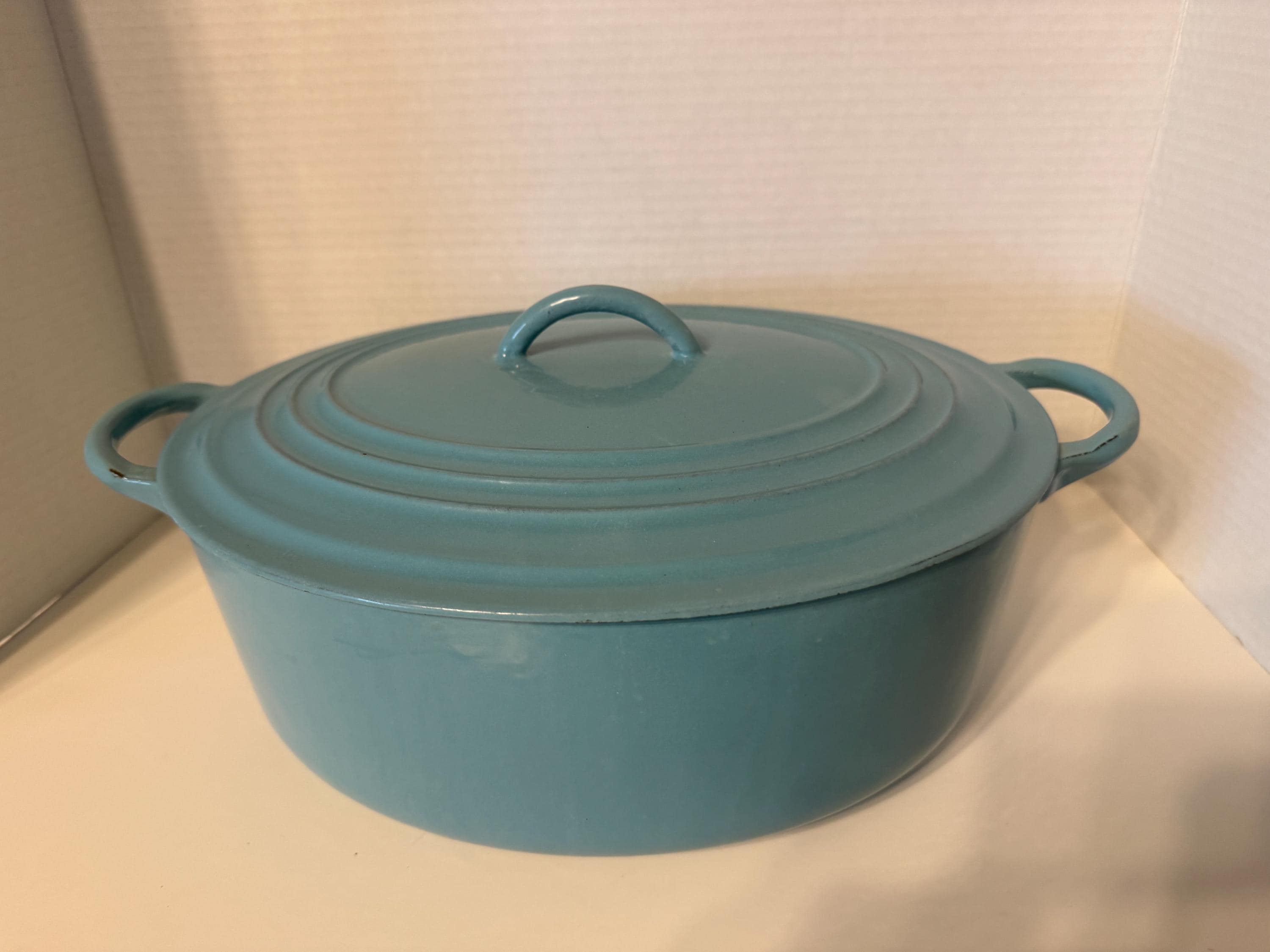 希少品】ルクルーゼ ヴィンテージ グラタン皿 32㎝ 鋳物 ホーロー