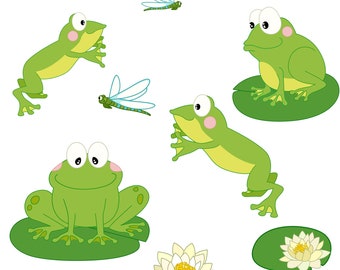 Wall Decal "the frogs" nursery baby  children's room decorations for wall sticker