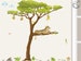 Wall Decal 'acacia tree I. with leopard' (169cm) wall sticker nursery baby children's room decoration  Hummingbird 