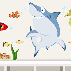 Wall decal Underwater World 4 Baby nursery marine animals sea ocean image 1