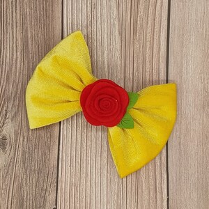 Disney Yellow and Red Rose Hair Accessory TDR - Rose Hair Clip/Accessory — USShoppingSOS main image 4