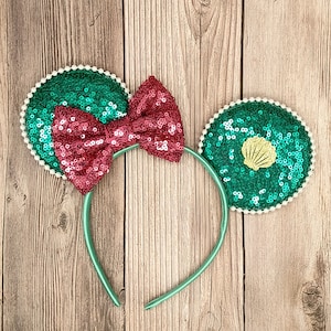 Mermaid Mauseohren, die kleine Meerjungfrau Charakter inspiriert, Disney-Film Mausohren, Ariel Mermaid