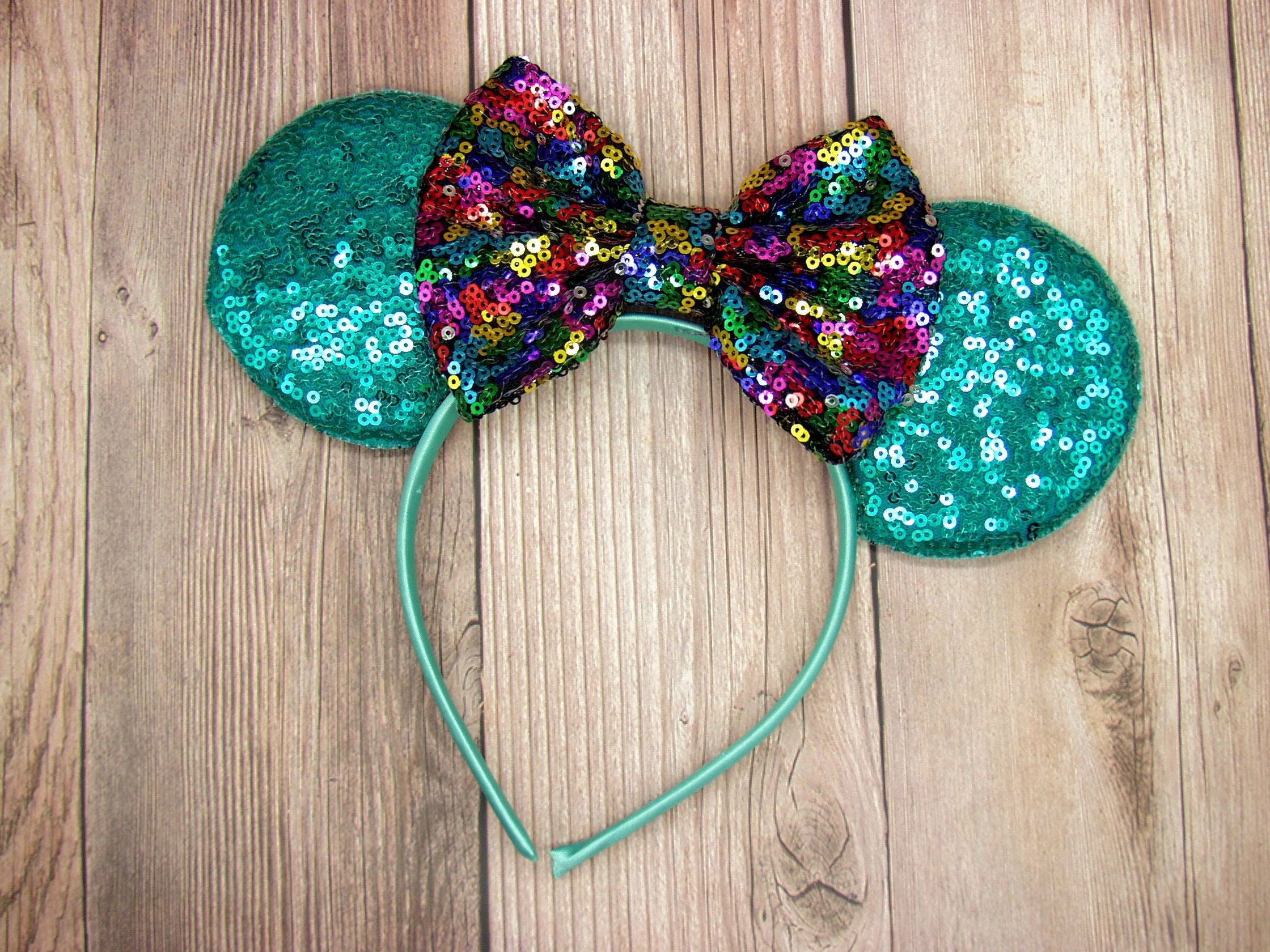 Aqua Mickey Ears - Etsy display picture 3