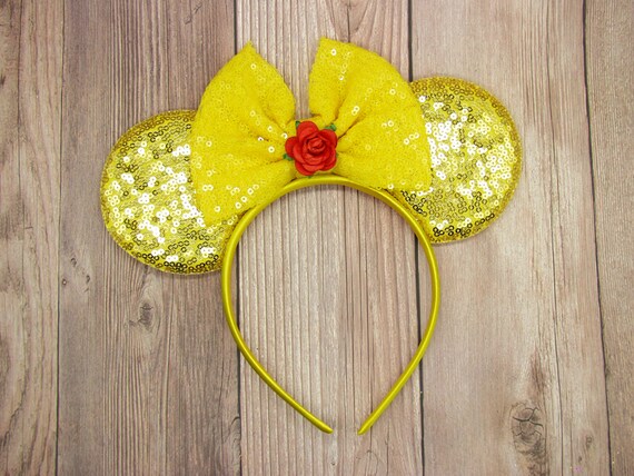 Disney Yellow and Red Rose Hair Accessory TDR - Rose Hair Clip/Accessory — USShoppingSOS main image 2