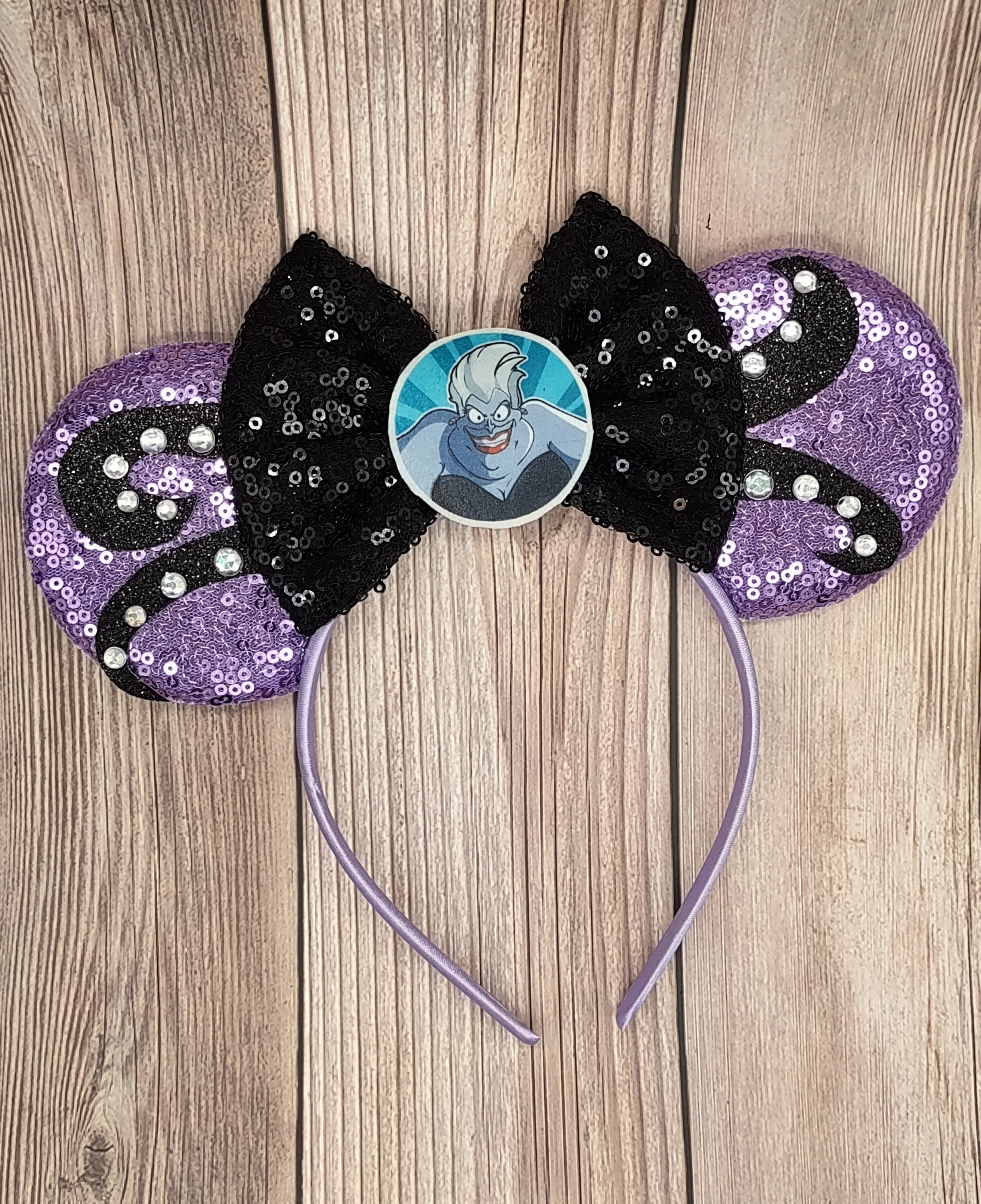 Ursula mouse ears, Little Mermaid character inspired, Movie Villain mouse ears, Octopus ear