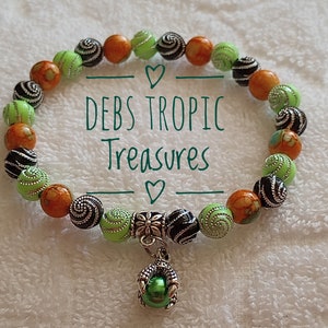 Dragon Claw Bead Bracelet 8mm 7 1/4 in.