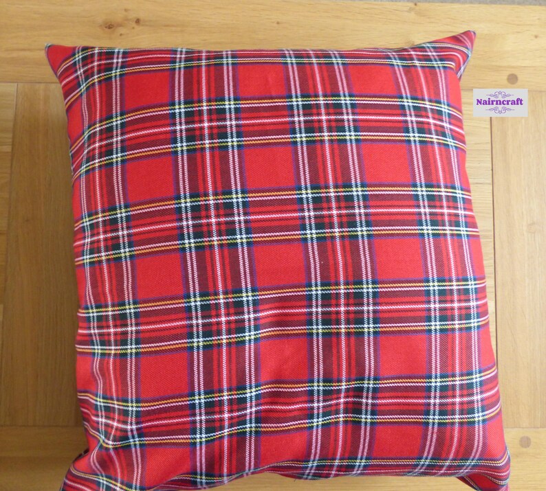 Tartan Pillow Farmhouse Pillow Cover in Tartan Pillow Farmhouse Pillow Cover in