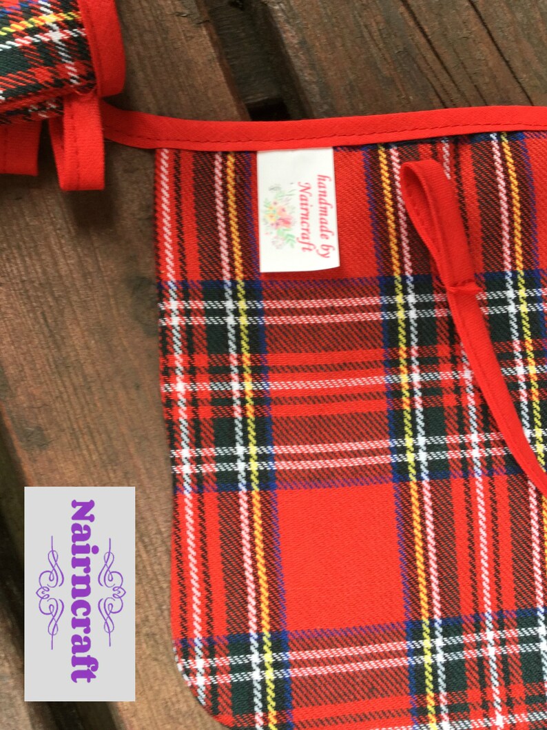 Tartan Bunting Scottie Bunting Wedding Bunting Royal Stewart Tartan uses Mantle Banner Photo Prop Party Bunting or Bedroom Decoration