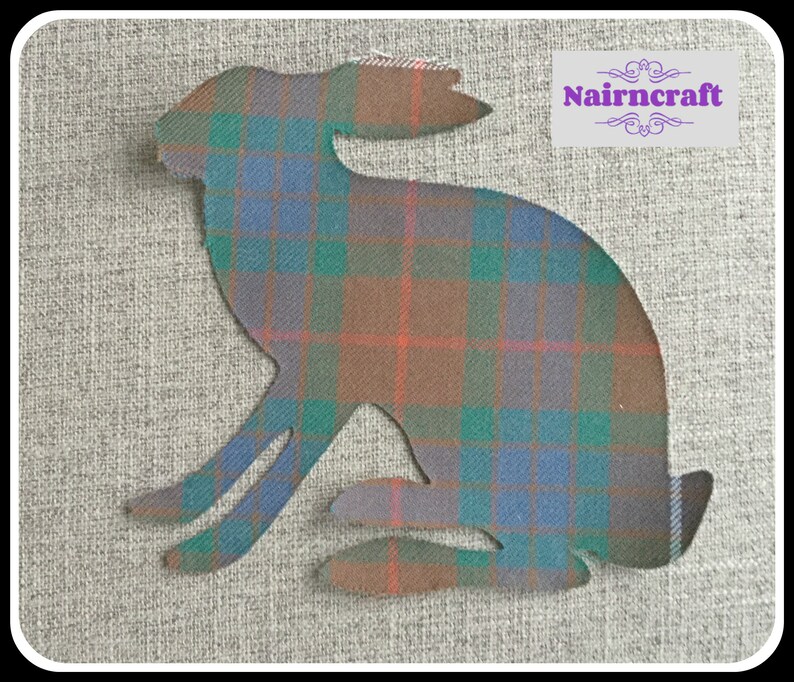 Jack Rabbit Applique Iron-On Patch - Embroidered Wild Hare/Bunny Badge, 2-1/8" Size