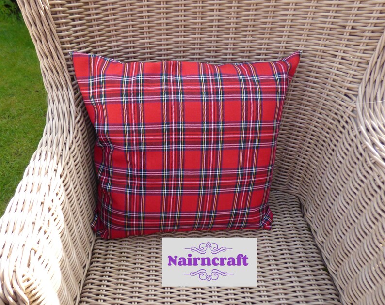 Tartan Pillow Farmhouse Pillow Cover in Tartan Pillow Farmhouse Pillow Cover in