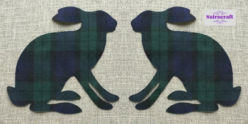 Hare Applique Patch - Bunny Rabbit Embroidered Badge 1-3/4" Iron-On Or Sew-On
