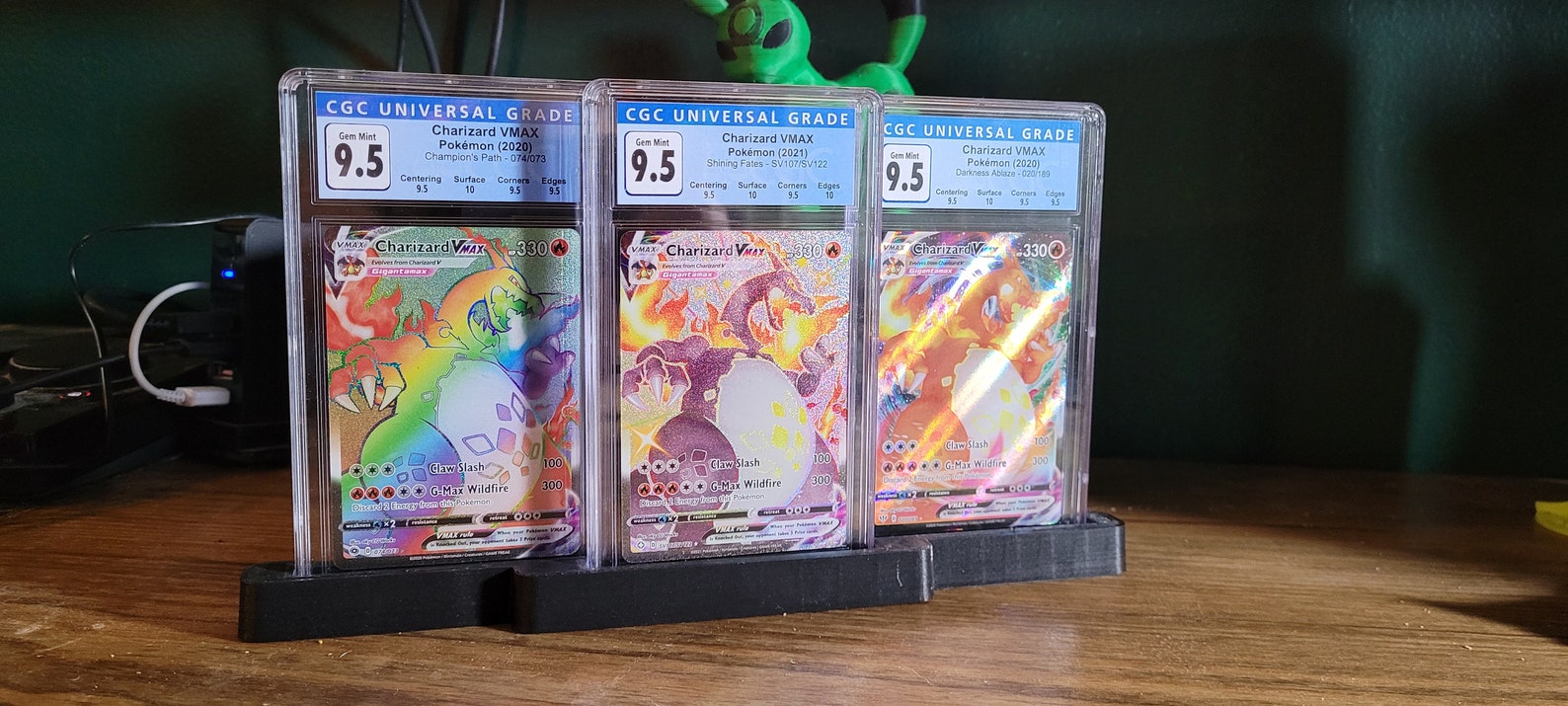 Graded Trading Card Slab Display Stand 3 Piece CGC or PSA Etsy