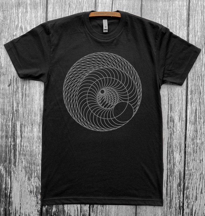 Men's INFINITE SPIRAL Geometric Mod Circular Shirt | Etsy
