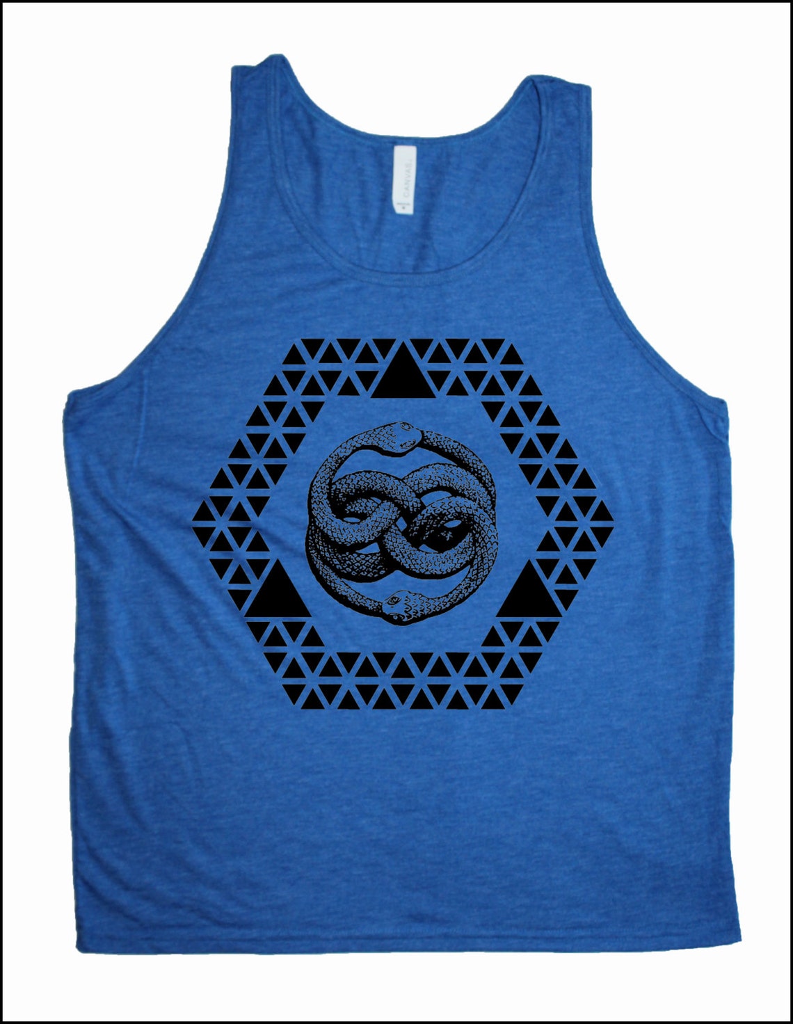 Men's Ouroboros Infinity Sacred Geometry Snake Tank Top | Etsy
