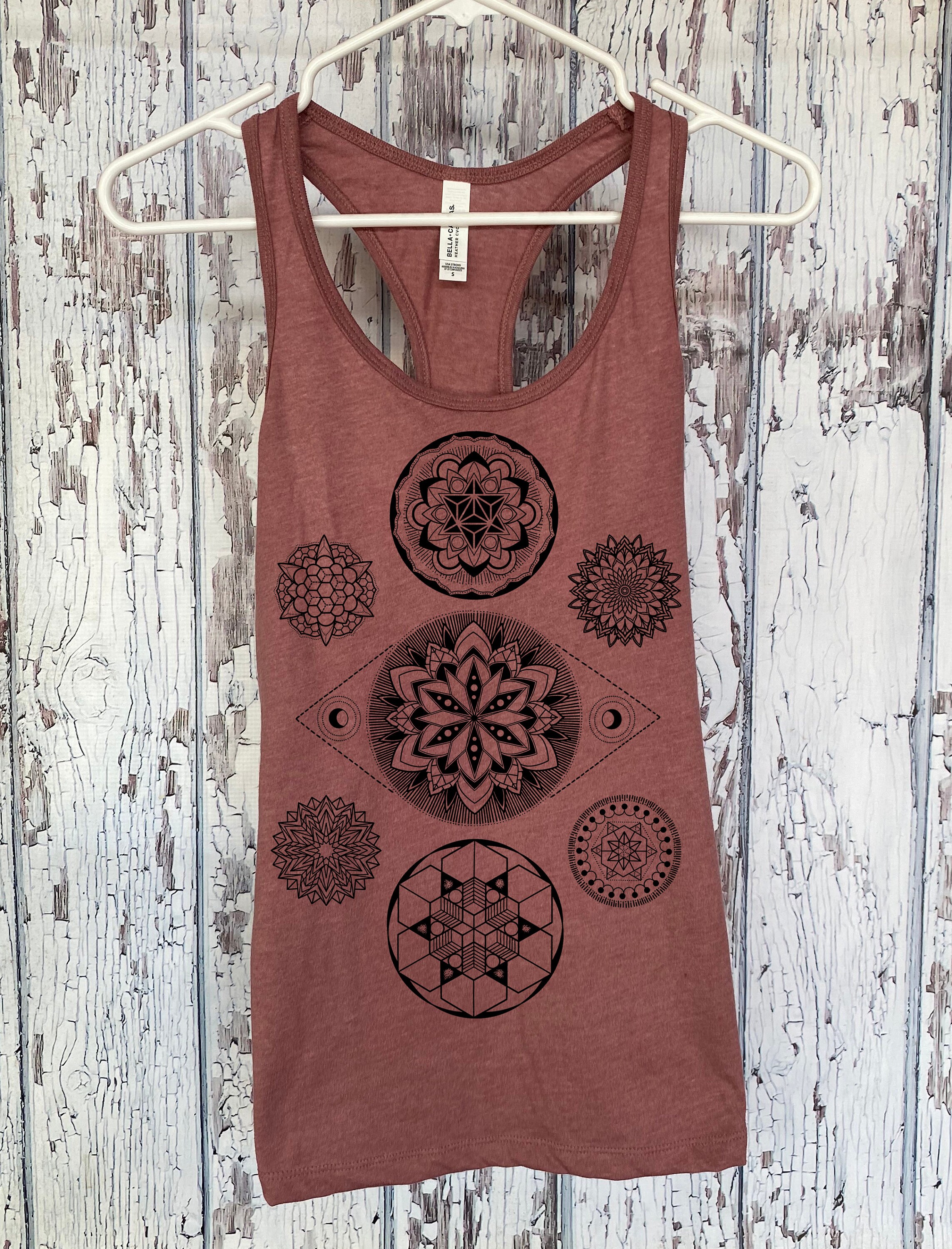 Women's 7 CHAKRAS MANDALA Psychedelic Tank Top Colab | Etsy