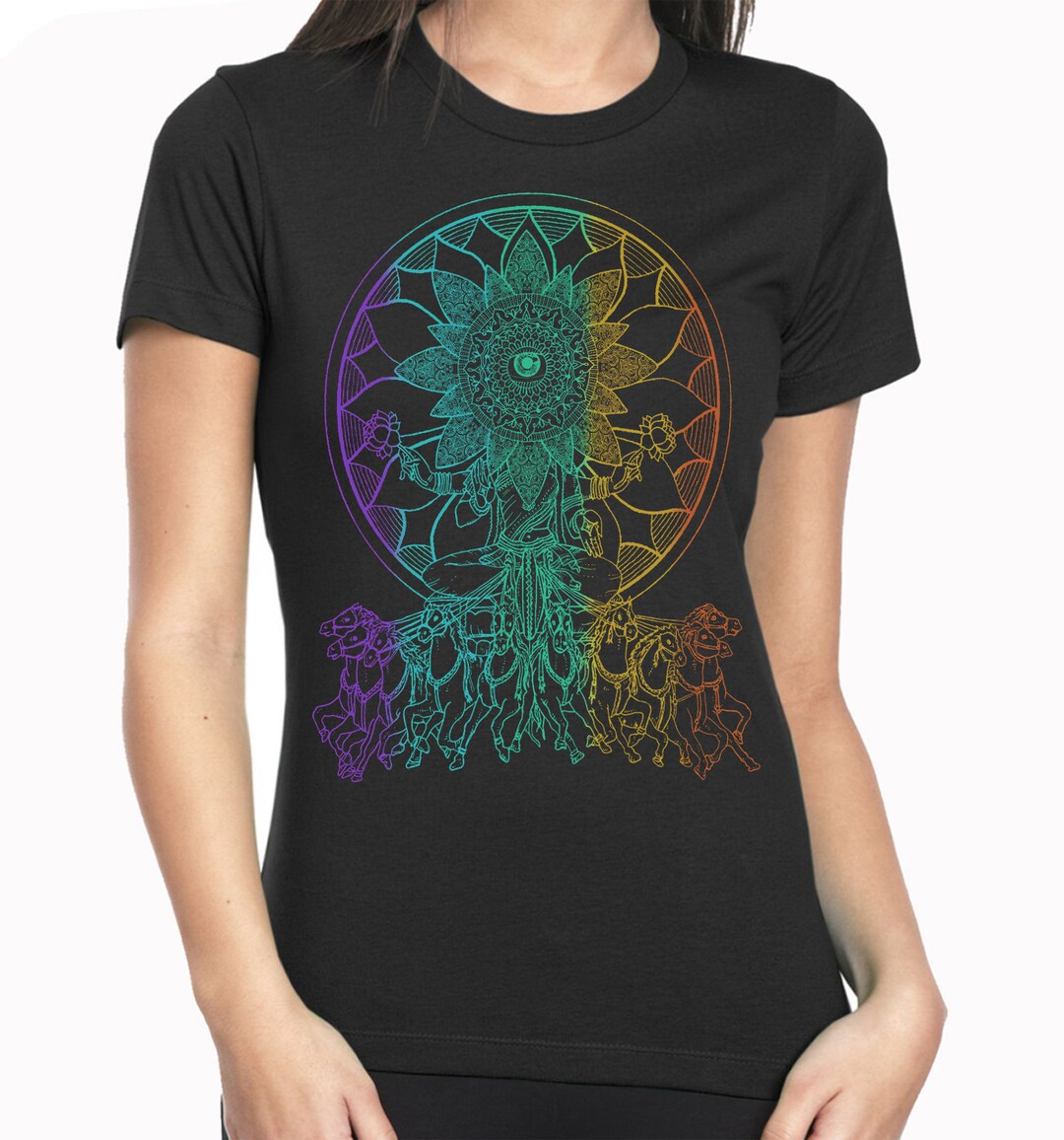 Women's SEER T-shirt Psychedelic Vision Sacred Geometry - Etsy
