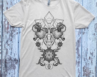 Unisex THRIVE Shirt Sacred Geometry Clothing Floral DOTWORK Cosmic Vibration Tee