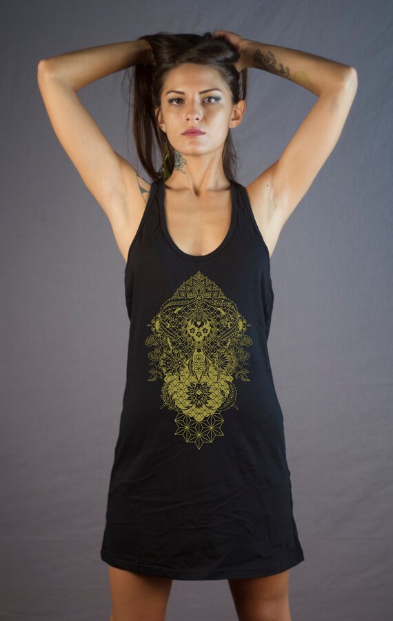 Racerback Jersey Dress Sacred Geometry 