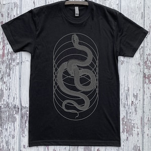 Unisex SERPENTINE Tee Sacred Geometry Mystic Snake Organic Symmetry Psychedelic Shirt image 4