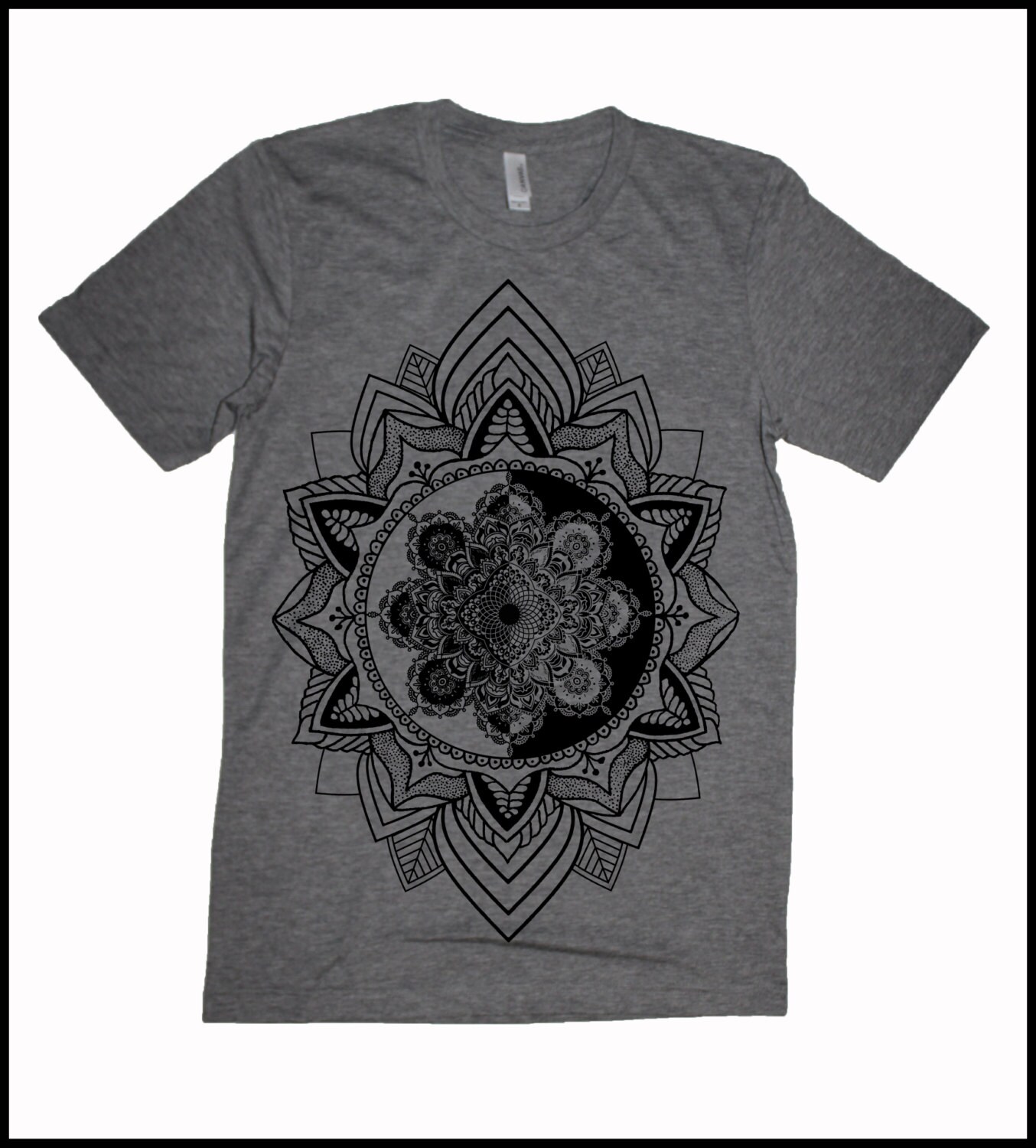 Men's HARMONIC MANDALA Shirt Sacred Geometry Dotwork | Etsy