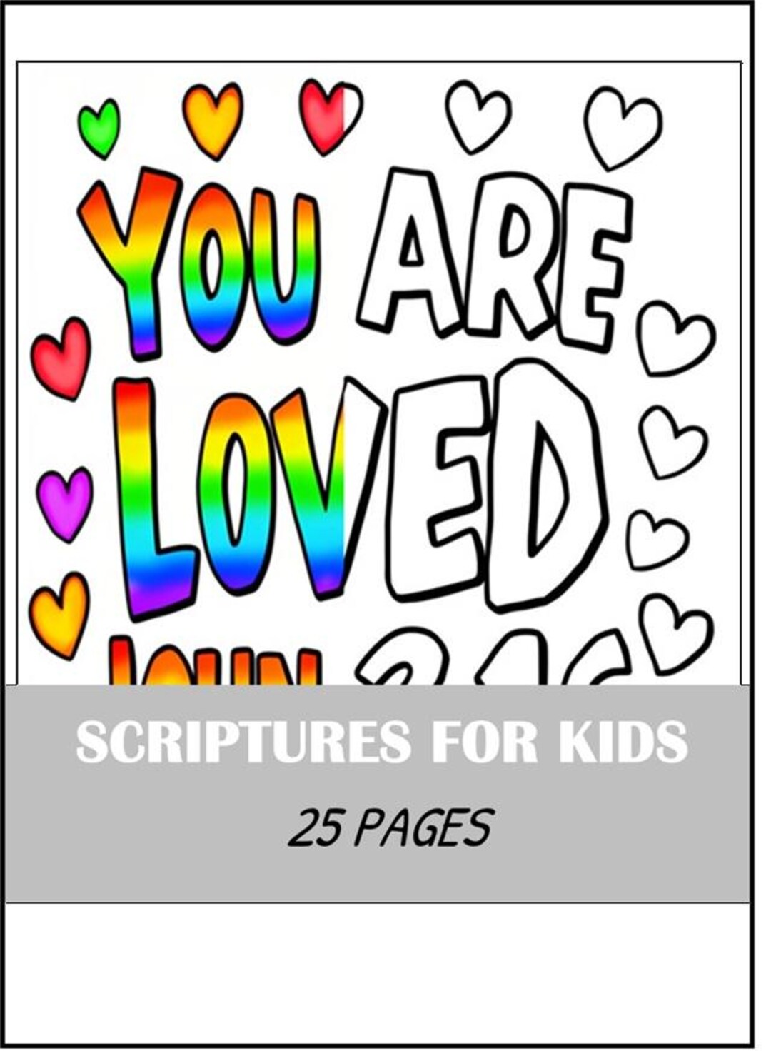 25 Bible Verse Coloring Pages for Kids, Religious Faith Activities ...