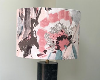 Abat-jour floral abstrait 30 cm pour lampe de table