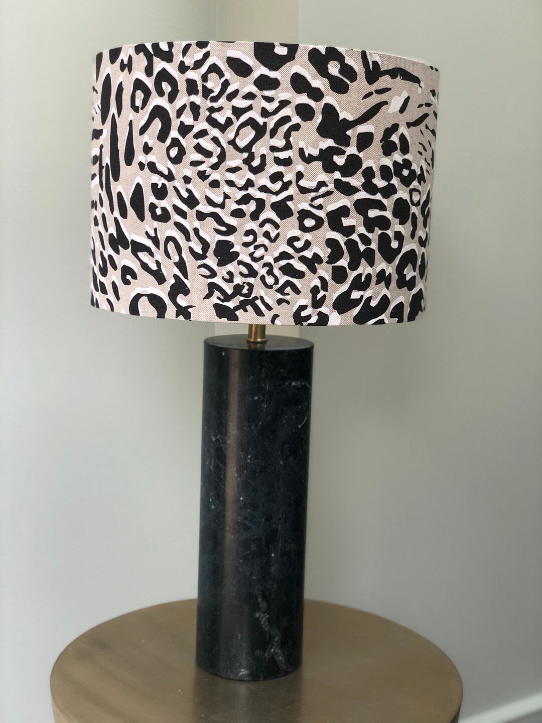 Black and White Animal Print Lampshade 30cm Table Lamp Etsy