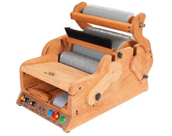 Electric Drum Carder - Self Cleaning - Dual Drive - Adjustable Ratio and Speed